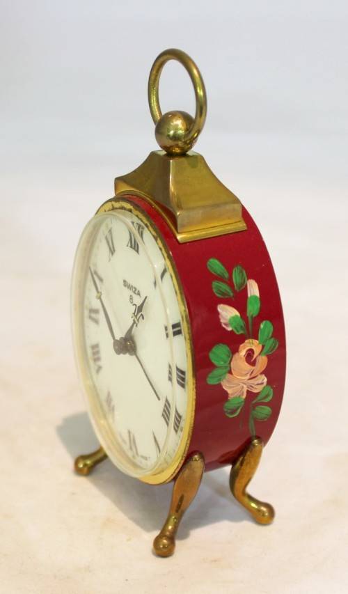 Swiza - Swiss - Victorian style - Small alarm clock - Beautiful! - Bid now!!