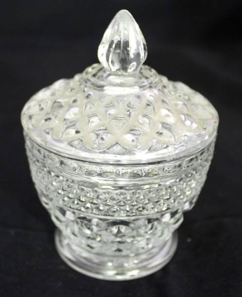 Pressed and molded sugar bowl with lid - Beautiful!! - Bid Now!!!