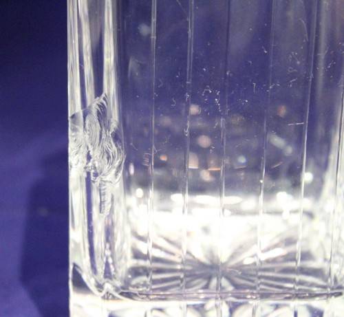 Lead crystal cut decanter - Bid Now!!!