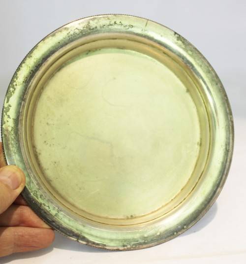 Seranco - silver plated sugar bowl with lid and under-plate