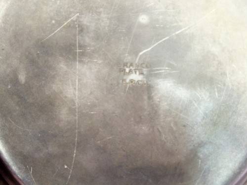 Seranco - silver plated sugar bowl with lid and under-plate