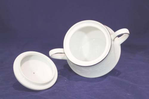 Noritake - Ranier - Lace with platinum trim - Sugar bowl - Stunning! - Bid Now!!!