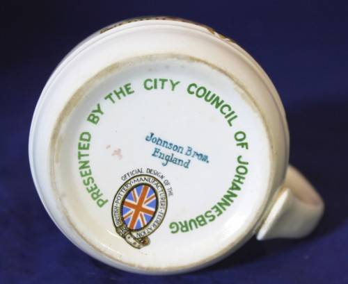 Johnson Bros. - King George VI & Queen Elizabeth coronation mug