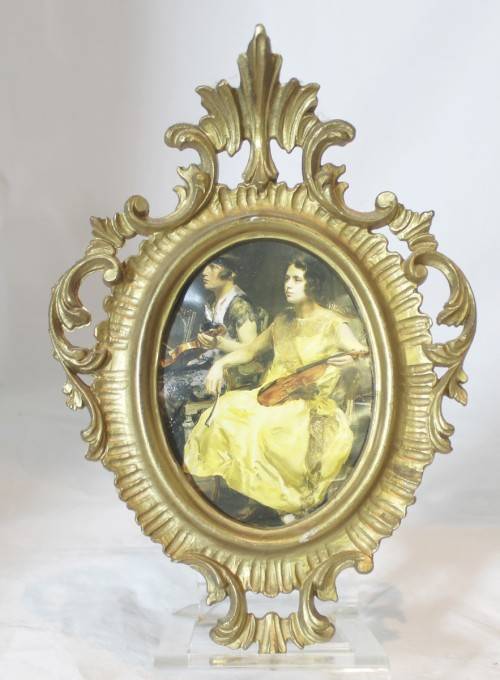 Victorian violin players - Print - Beautiful!! - Bid Now!!!