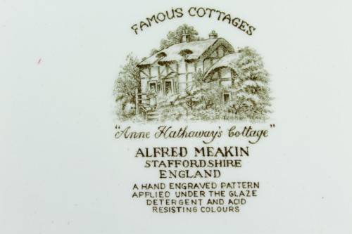 Alfred Meakin - Famous Cottages - Anne Hathaway's Cottage - Platter - Beautiful!! - Bid Now!!!