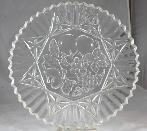 Pressed Glass Plate - Absolutely Beautiful!! - Bid Now!!!