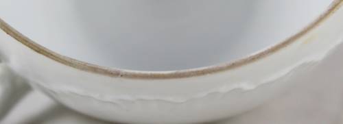 Tea Cup - White with Embossing - Bid Now!!!