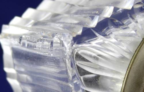 Rose Cut - Glass Clock - Bid Now!