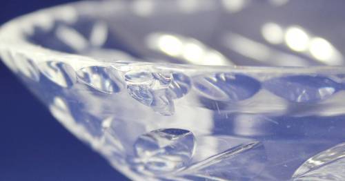 Rose Cut - Glass Sweet Dish - Bid Now!