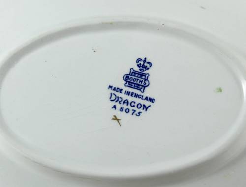 Booths Dragon Pattern - Gravy Boat and Saucer - Bid Now!!!