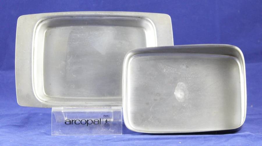 Stainless steel - butter dish & lid