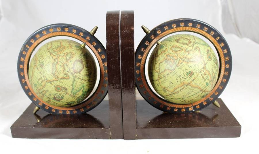 Globe bookends - A real treasure! - Bid Now!!!