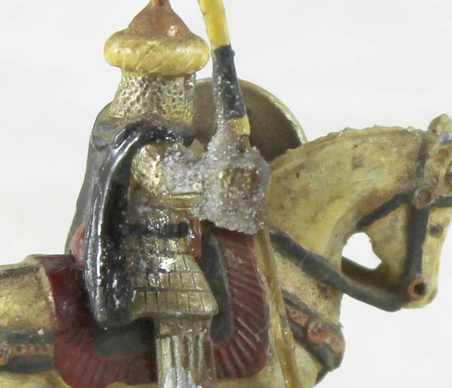 Lead figurine - Eastern horseback warrior
