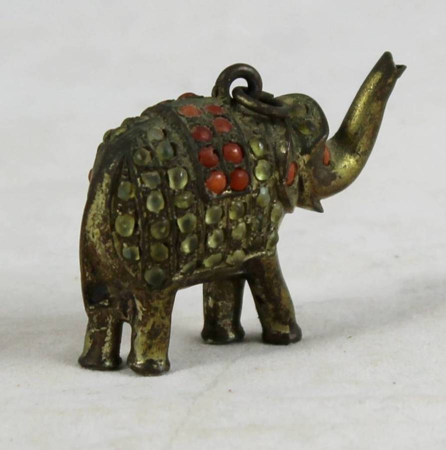 Brass elephant charm