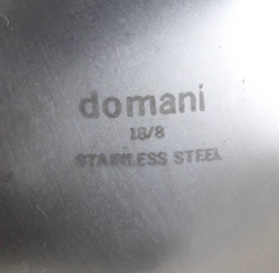 Domani - round compartment tray - steel