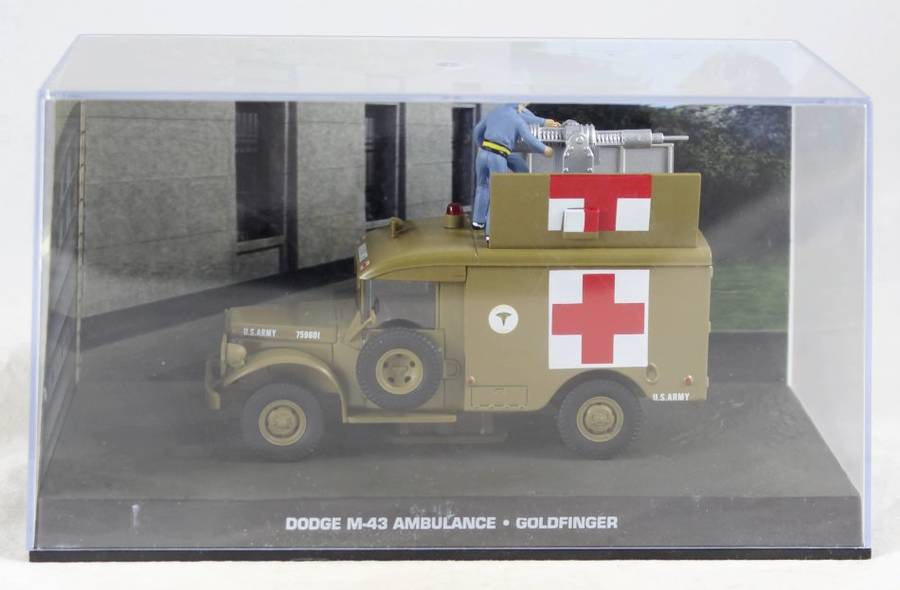 A stunning James Bond Dodge M-43 Ambulance from "Goldfinger"!!  Bid now!!