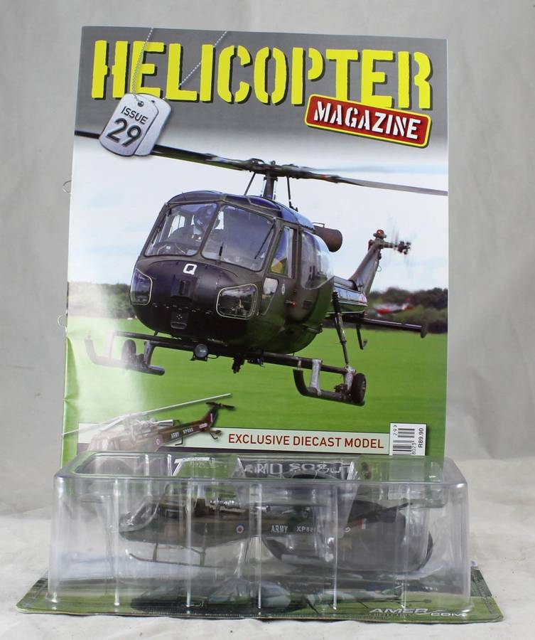 Collector Helicopter - Westland Scout AH1 - New with Booklet #29 - Bid now!