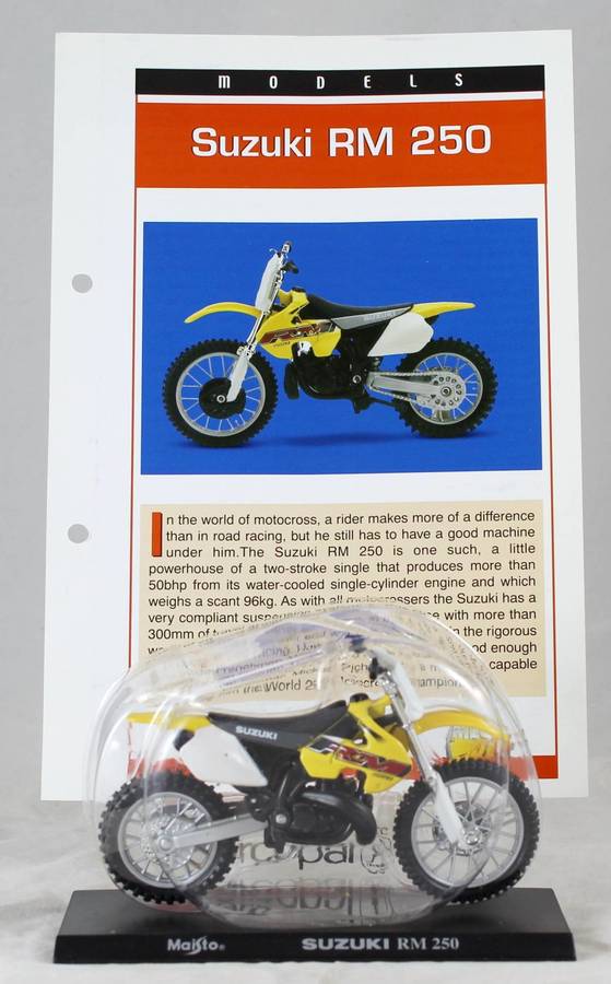Maisto - Suzuki RM 250 - Bike + Info Sheet -