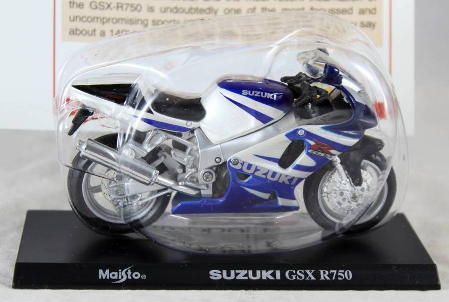 Maisto - Suzuki GSX-R 750 - bike & info sheet
