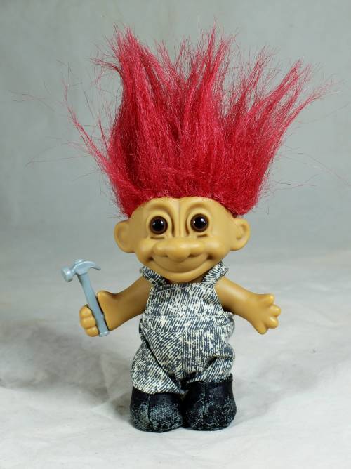 Russ Troll Doll - Builder - Bid Now!!