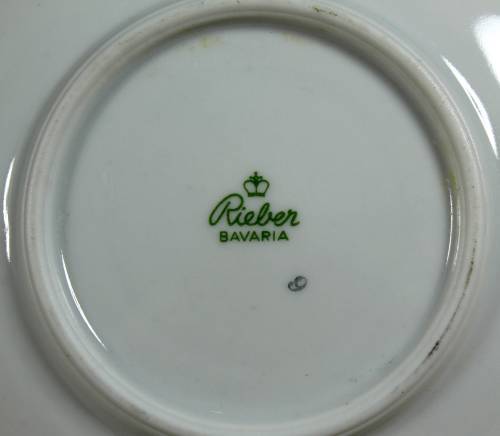 Rieber Bavaria Vintage Demitusse Saucer - Beautiful - Bid Now