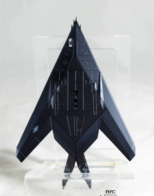 Postage Stamp Planes - Metal Die Cast on Stand -  F-117  Stealth  - Bid Now!!