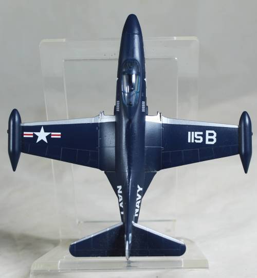 Postage Stamp Planes - Metal Die Cast on Stand -   F9F Panther  - Bid Now!!