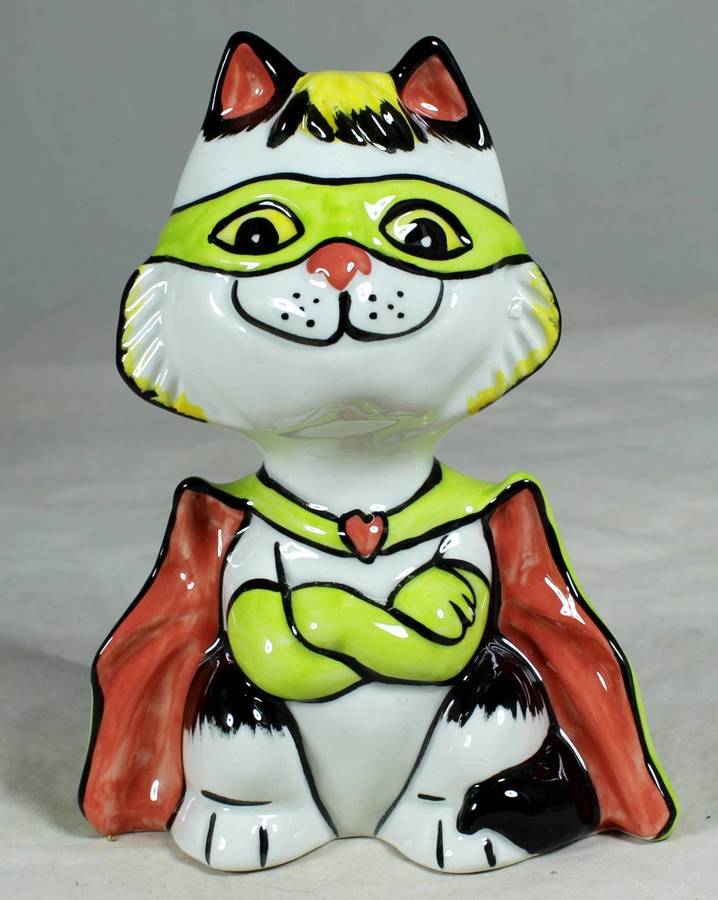 Lorna Bailey super hero cats - Robin