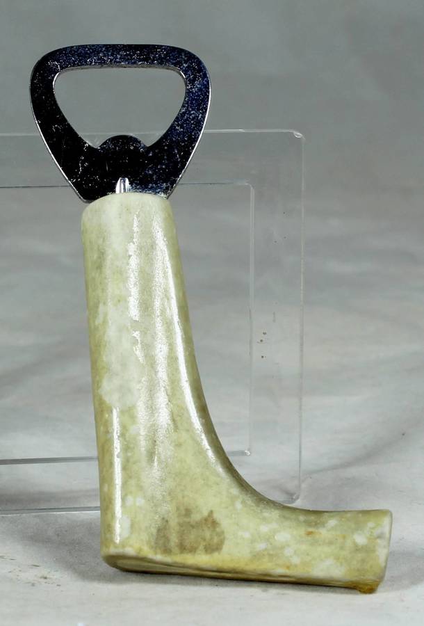 BOTTLE OPENER - BONE HANDLE - BID NOW !!!