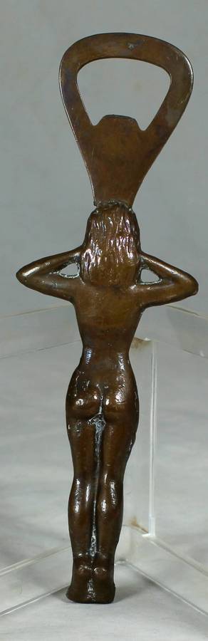 BOTTLE OPENER - METAL NUDE LADY - BID NOW !!!