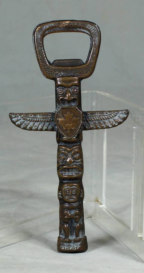Bottle opener - Metal totem pole