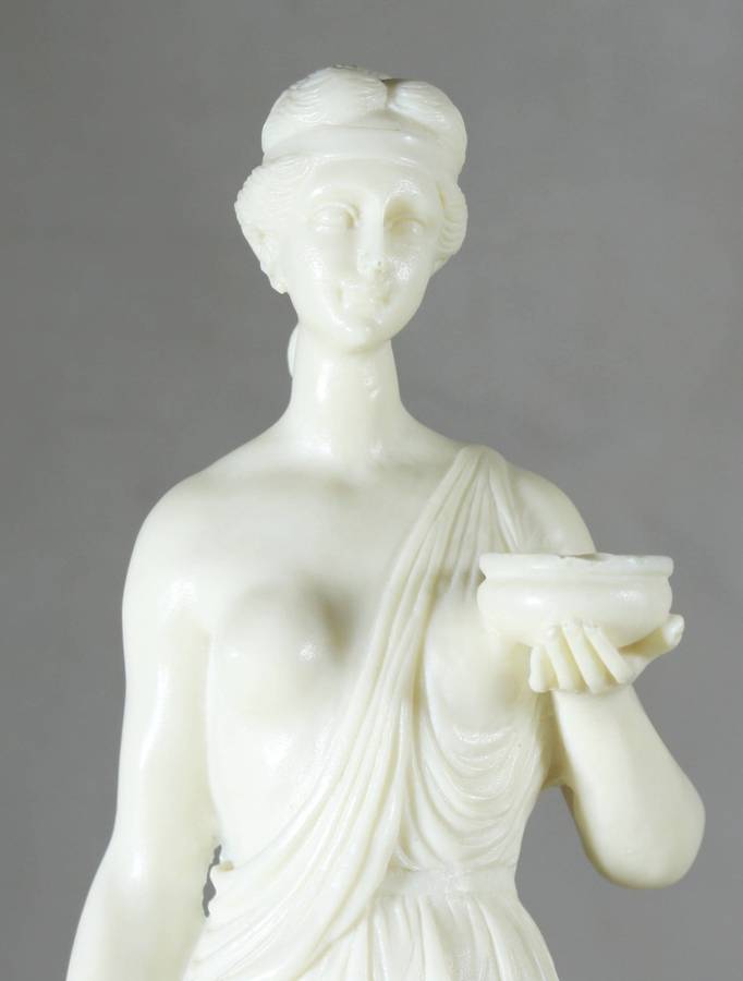 Detailed molded lady sculpture