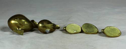 MINIATURE BRASS DODO FAMILY (UNIQUE) - BID NOW !!!