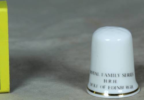 THIMBLE-M.G.FINE BONE CHINA(H.R.H.THE DUKE OF EDINBURGH)