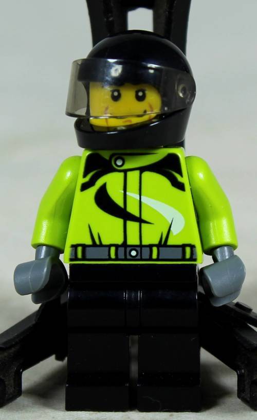 Miniature Lego figurine - Monster truck driver