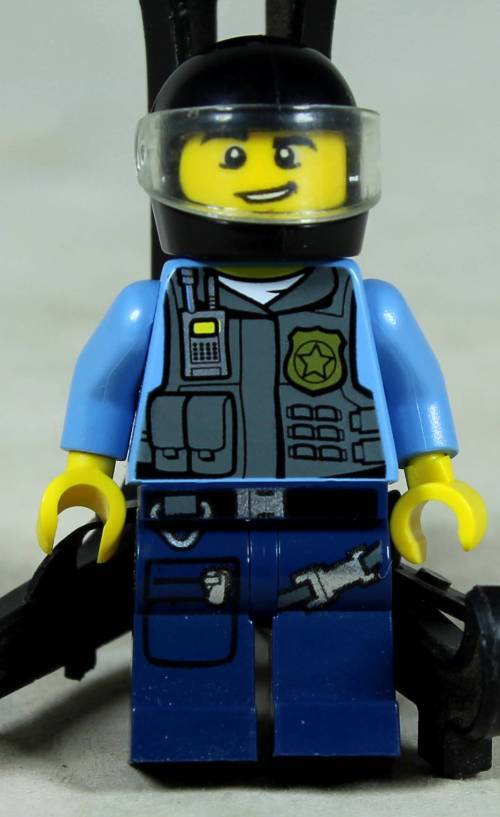 Miniature Lego figurine - Undercover elite police officer (CTY0357)