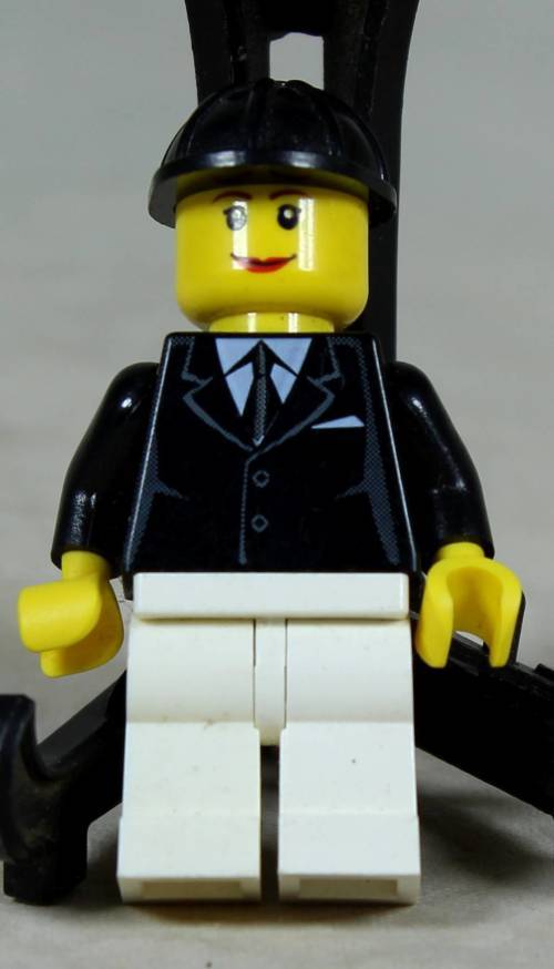 MINIATURE LEGO FIGURINE-HORSE RIDER(FEMALE TWN076) BID NOW!