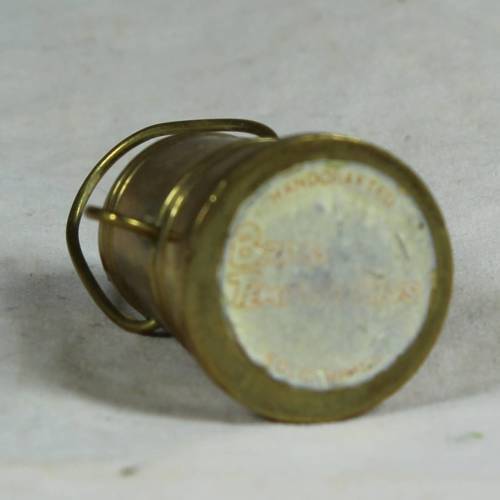 Miniature brass coal shuttle