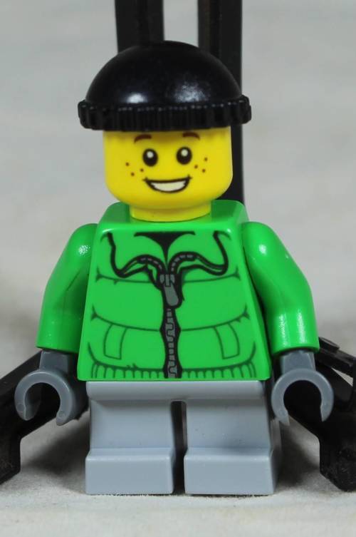 Lego mini figurine - Boy at  Christmas (HOL 065)