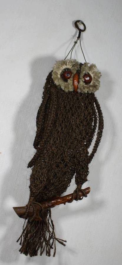 Large hanging owl