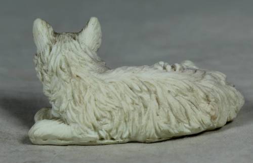 MINIATURE WHITE PLASTIC CAT (LOVELY) BID NOW!!!