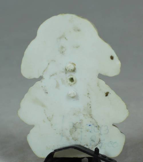 Miniature plastic lamb fridge magnet