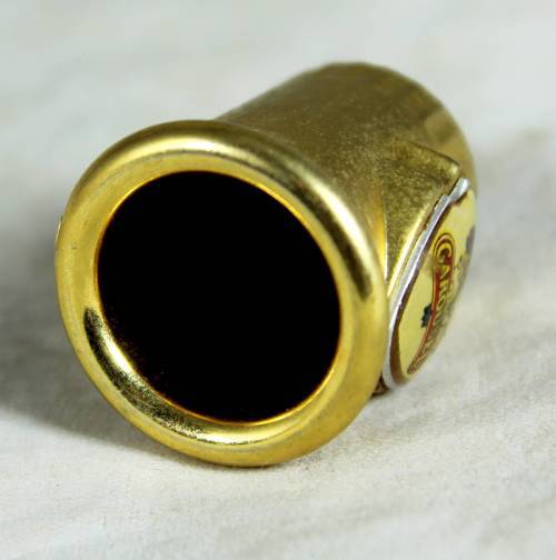 Miniature brass carousel thimble