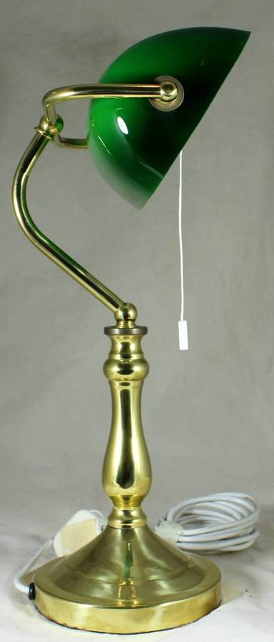 Traditional Bankers Light with Green Shade - Act fast and bid now!!!