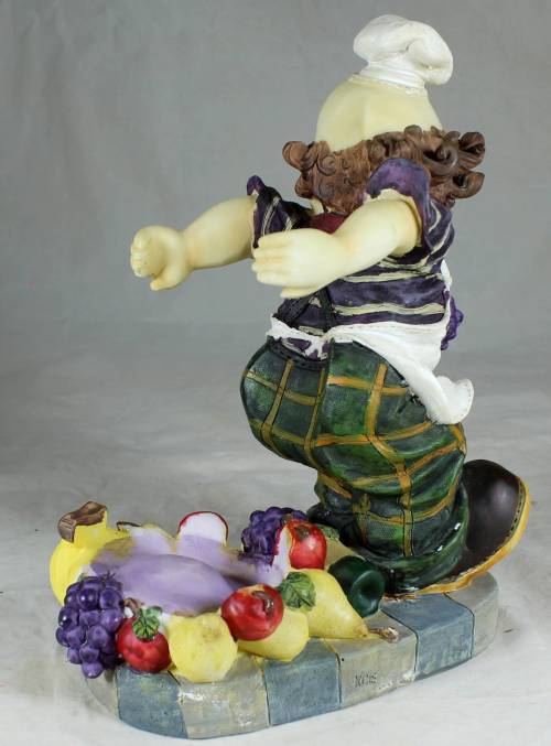 Large clown figurine - wine bottle holder