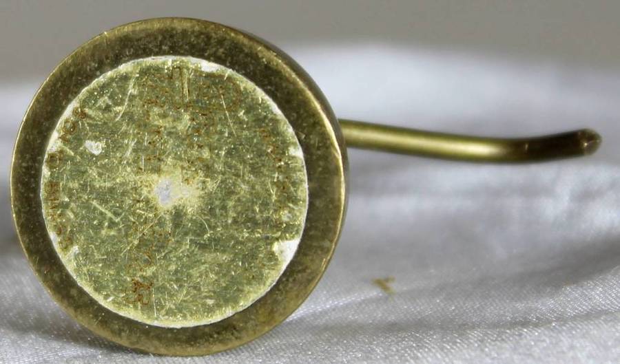 Miniature brass oil can