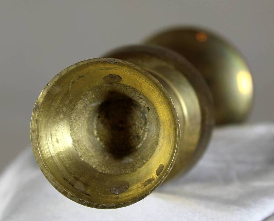 Small brass vase