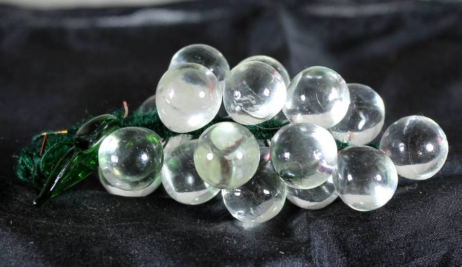 Clear Glass Grapes