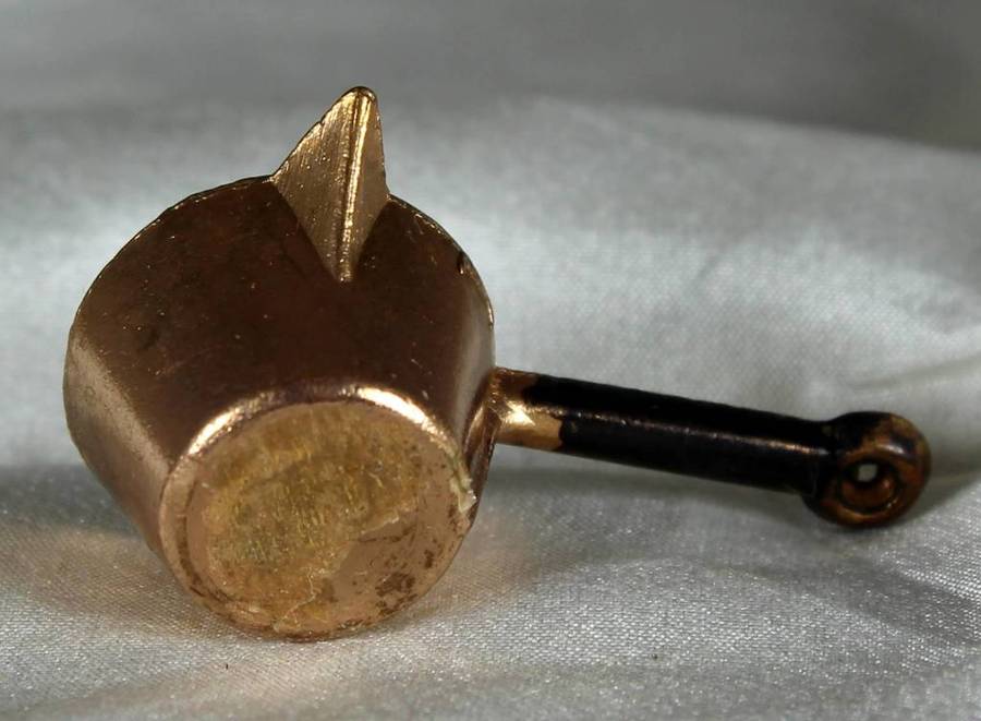 Miniature Copper - Lidded Pouring Pot