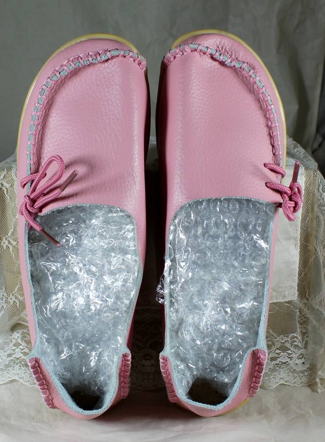 Dusty pink Moccasin style shoe - Small size 6